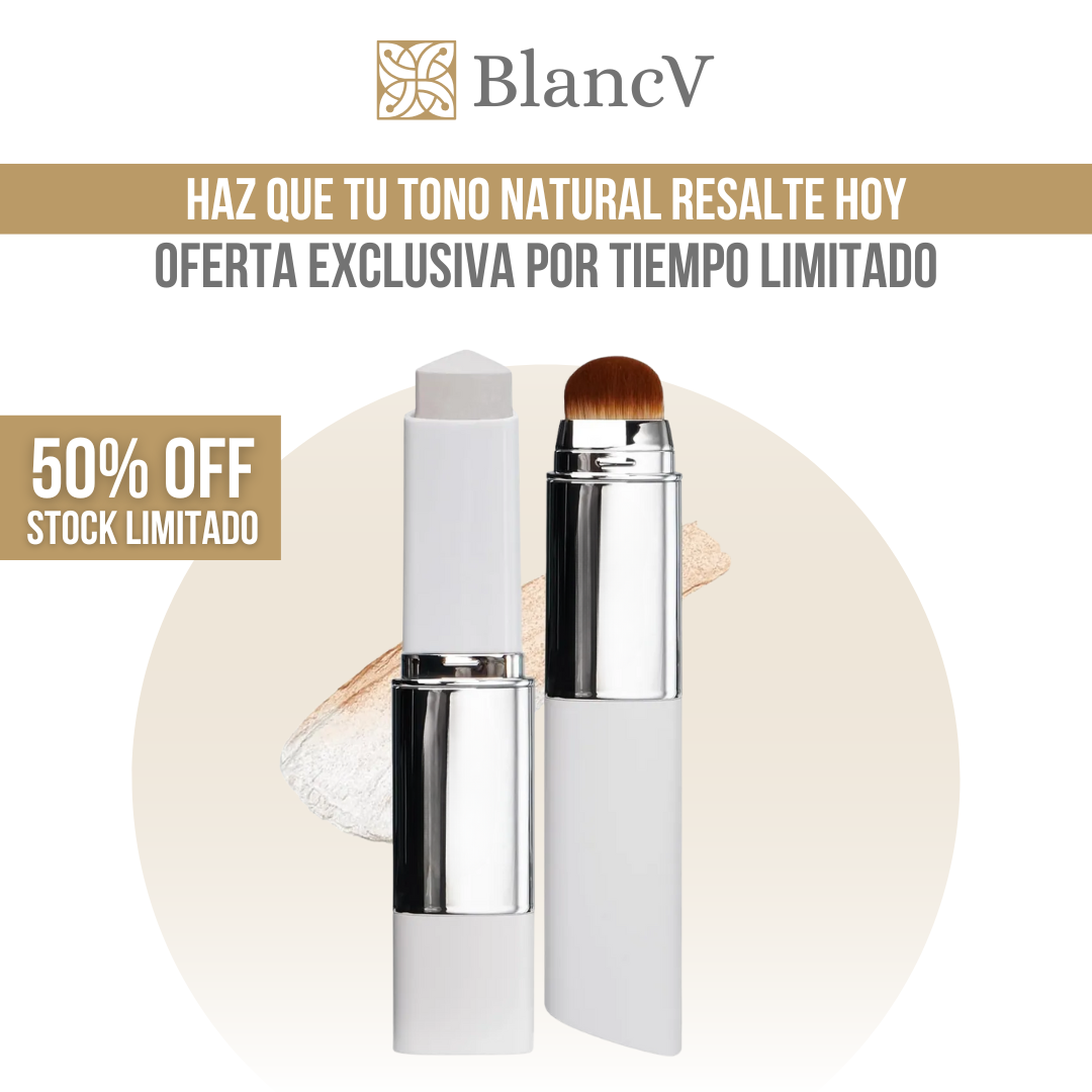 BlancV™ - Cobertura perfecta, piel cuidada, maquillaje inteligente