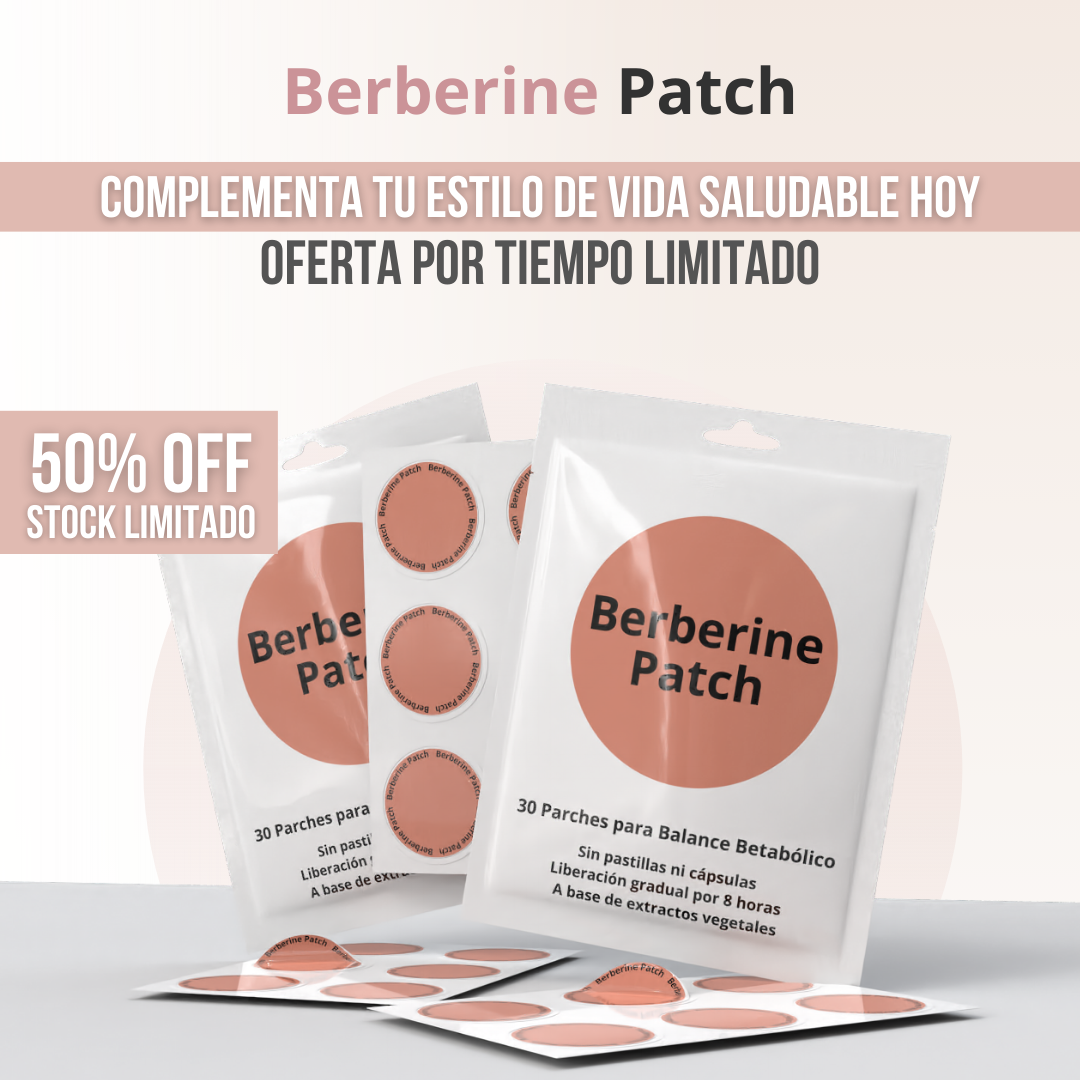 Berberine Patch™ – Control diario, sin pastillas y sin complicaciones.