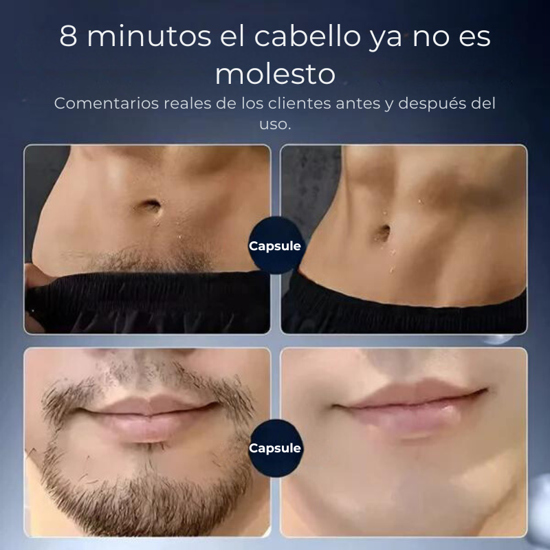 Capsule™ - Afeitado Perfecto Dondequiera que Estés: Mini Máquina Multifunción Portátil