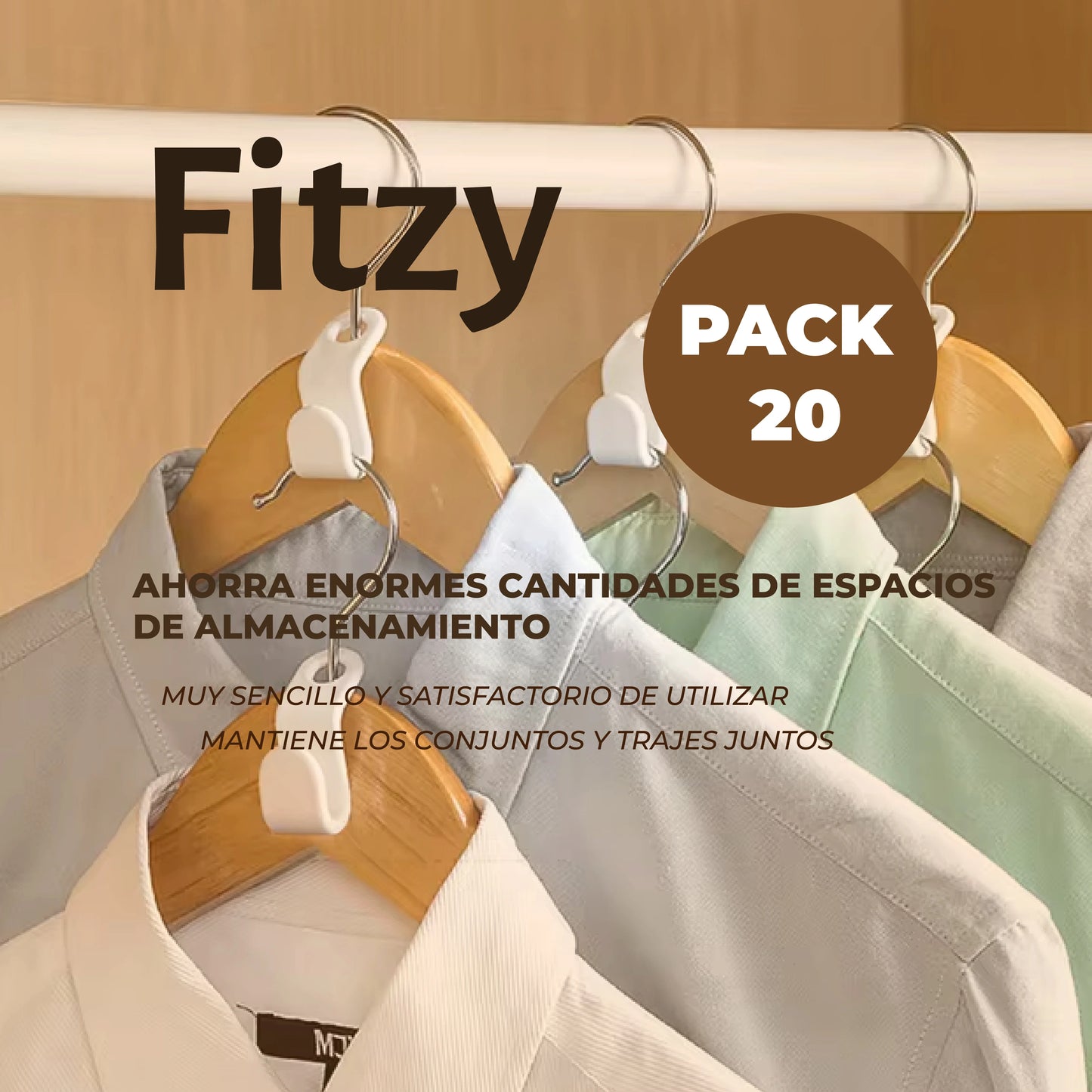 Fitzy™ - Set de colgadores inteligentes