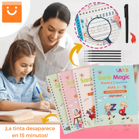 Oferta Black Friday Kit de 4 Cuadernos de Caligrafía Mágica Creativa + Regalo Exclusivo