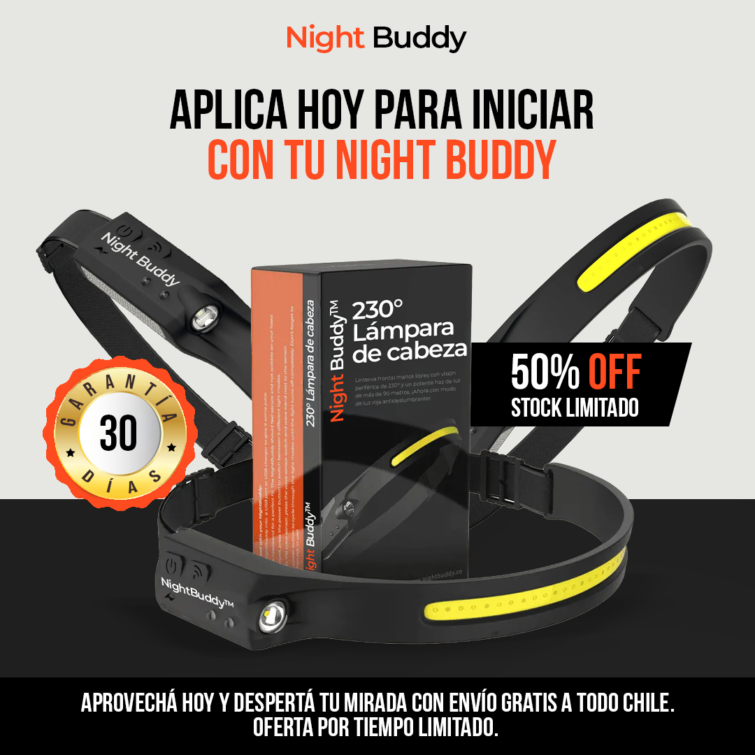 NightBuddy™ - Ve más, trabaja mejor, muévete seguro.