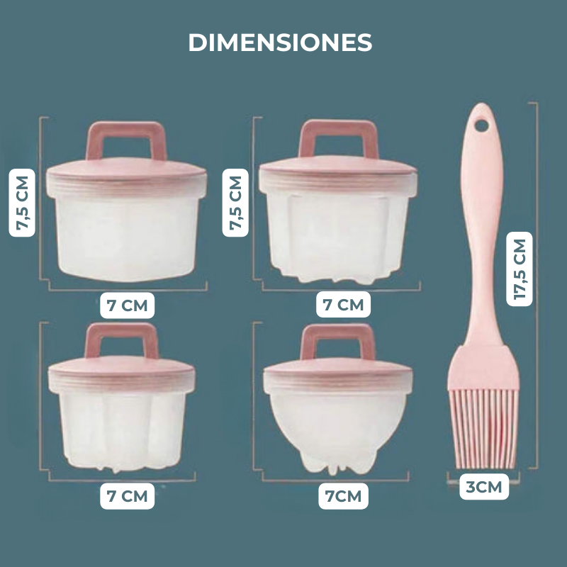 EggCrafty™ - Molde de figuras para hacer huevos cocidos