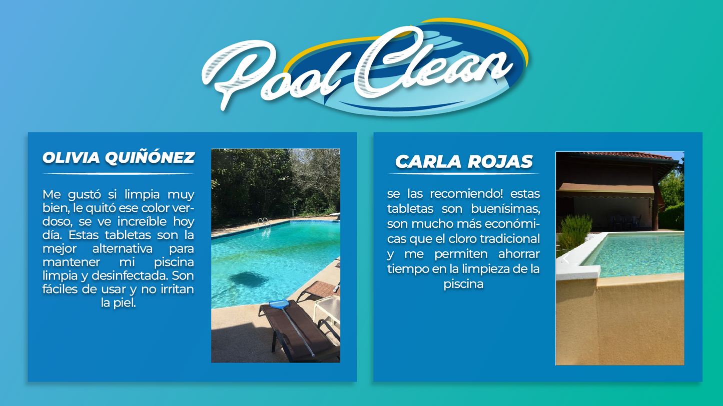 Poolclean™ - TABLETAS PARA LIMPIEZA DE PISCINAS