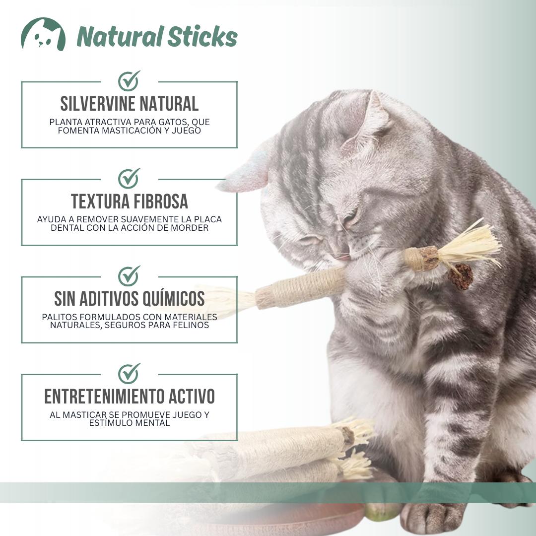 Natural Sticks™ — Juego natural, menos estrés y más felicidad felina