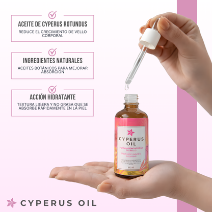 Cyperus Oil™ — Menos vello, más piel. Naturalmente