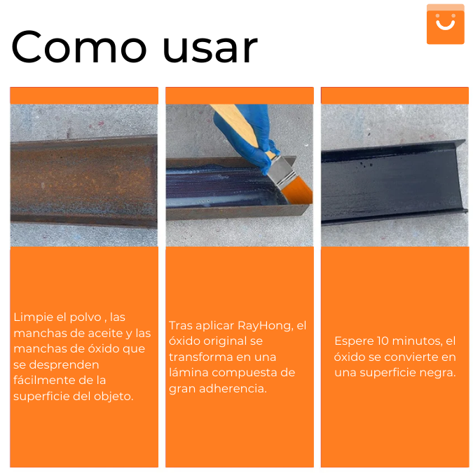 RayHong™- Removedor de Oxido en Superficies Metálicas y de Acero