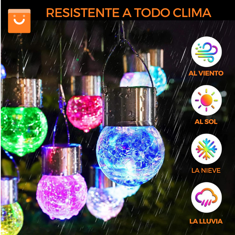 GlowSpectrum™ - Luces solares colgantes para el exterior