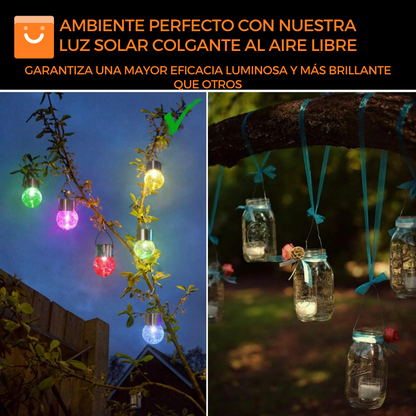 GlowSpectrum™ - Luces solares colgantes para el exterior