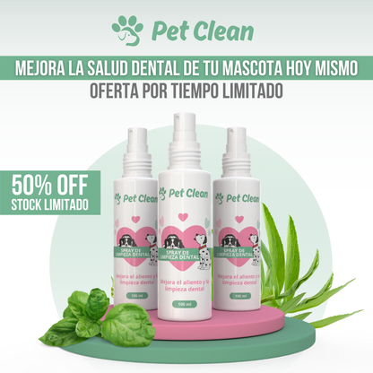 Pet Clean™ — Aliento fresco y dientes sanos, sin peleas ni cepillos