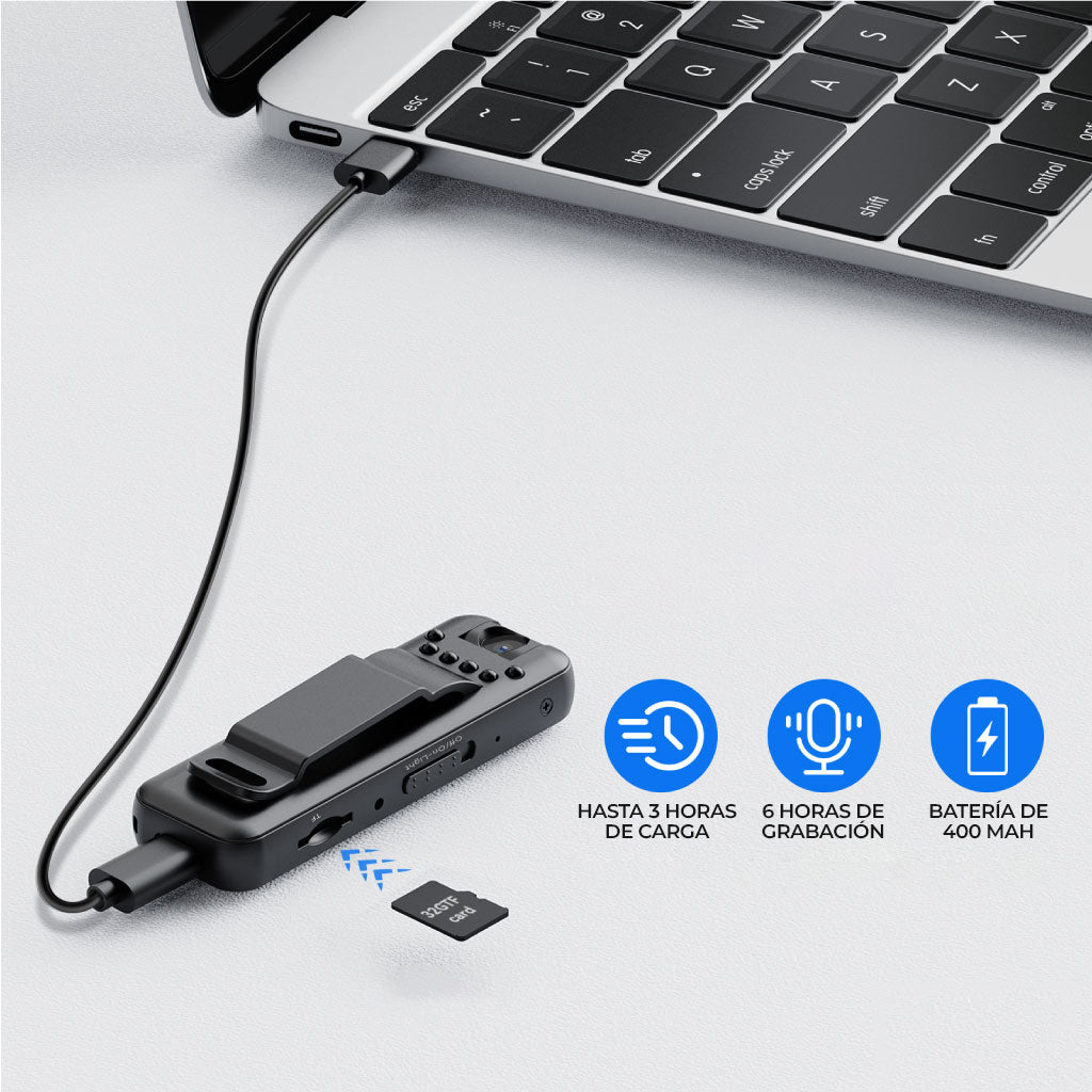 TotalCapture™ - Mini camara HD con visión nocturna