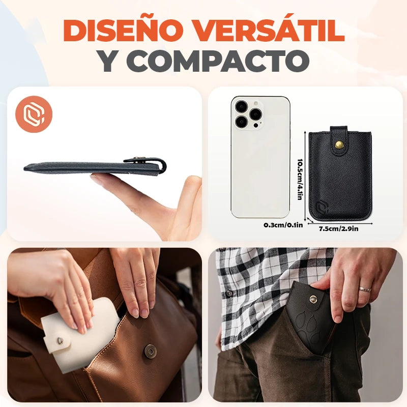 PremiumPocket™ - Organizador de tarjetas de cuero