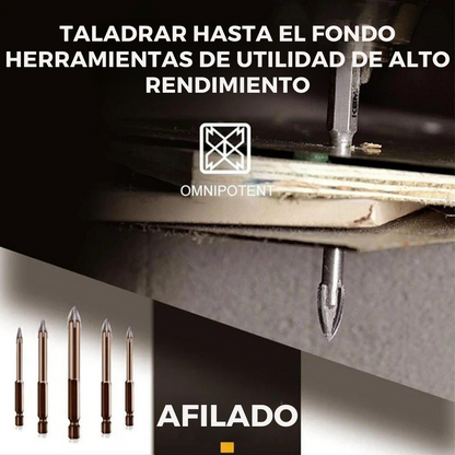 Broke™ - Brocas triangulares con vástago hexagonal de aleación