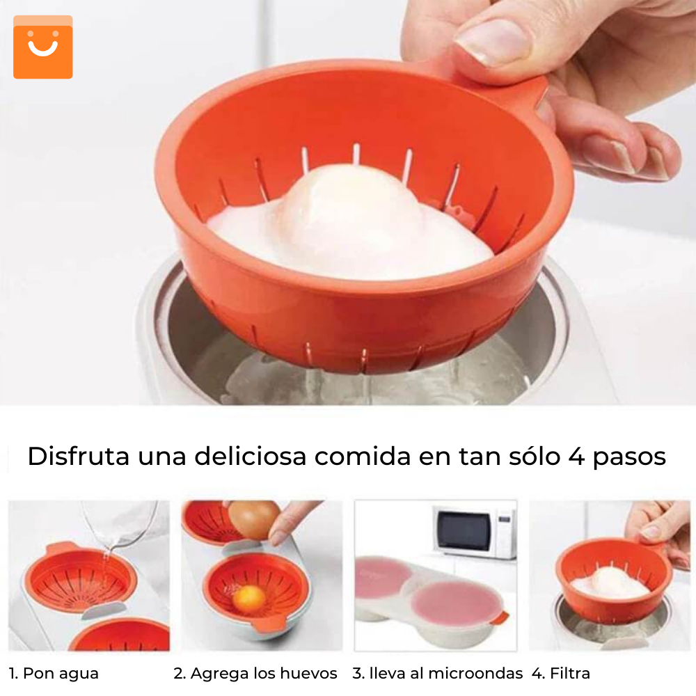 Egg Bolier™- bowl para hacer huevos cocidos fácil y rápido