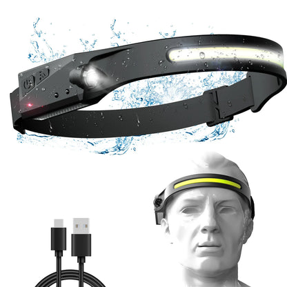 Linterna led de cabeza con sensor