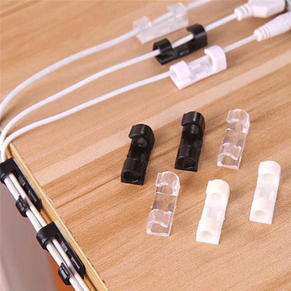 ClipCord™ - CLIP PLÁSTICO AUTOADHESIVO PARA ORGANIZAR CABLES