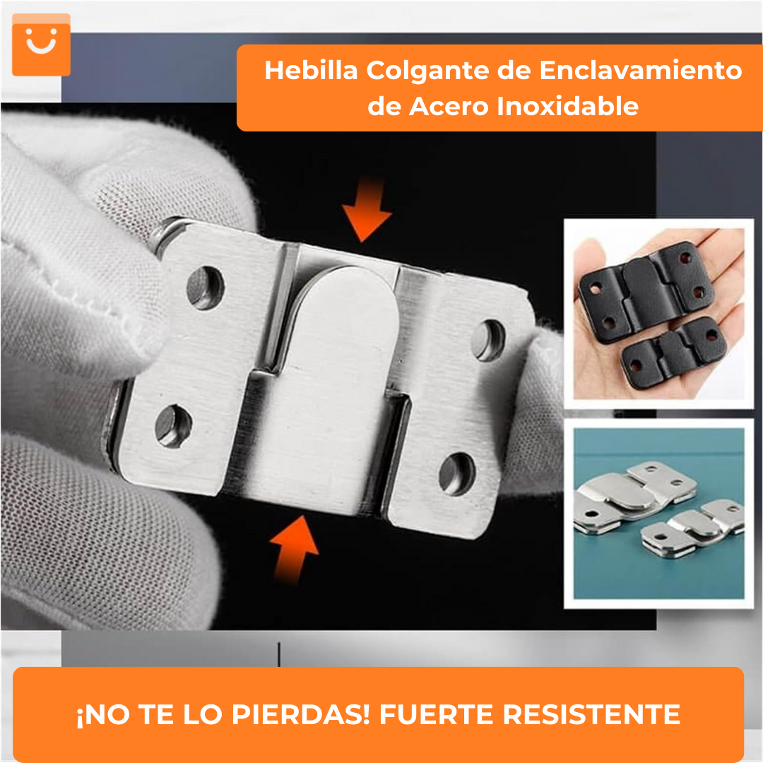 FlexMount Pro™ - Hebilla para colgar cuadros de acero inoxidable