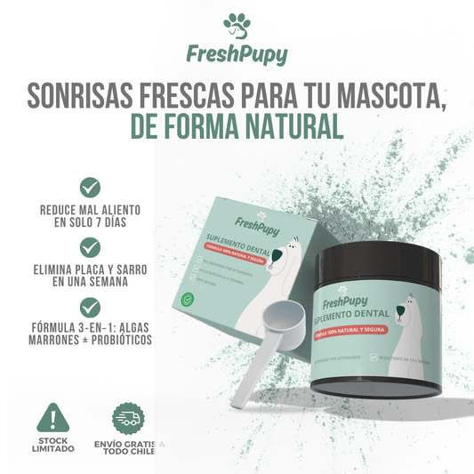 FreshPupy™ - Sonrisa saludable para tu mascota, de manera natural