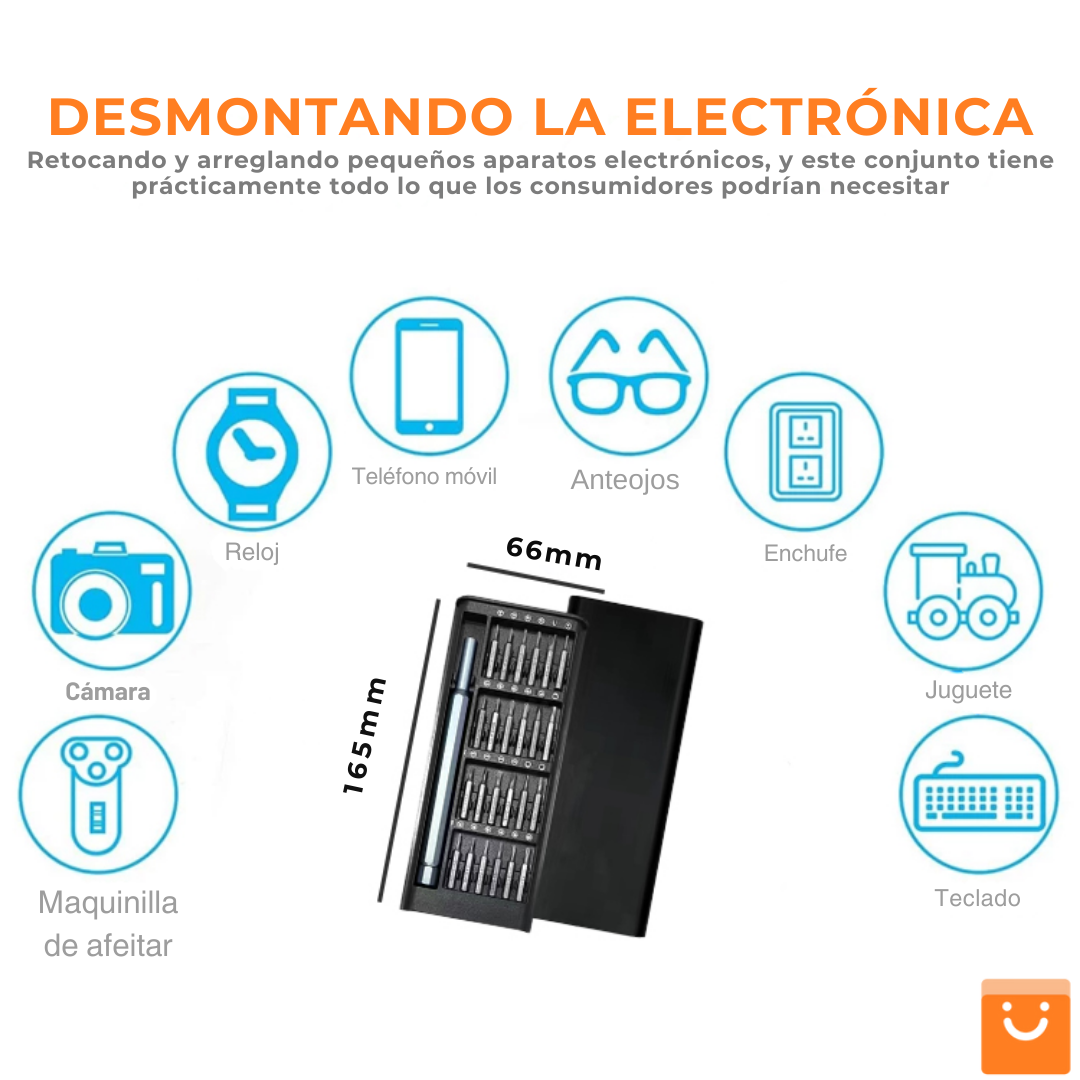 SCREWMASTER™ - JUEGO DE DESTORNILLADORES 24 EN 1