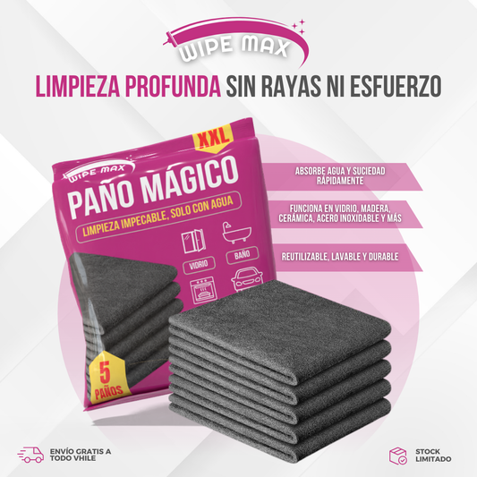 Wipe Max™ – Limpieza impecable, solo con agua
