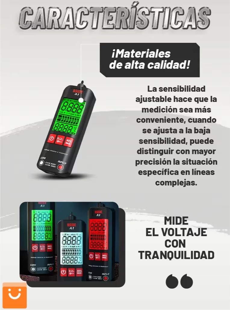 A1 SAFEDMM™ - MULTIMETRO DIGITAL ANTI CORTOCIRCUITO