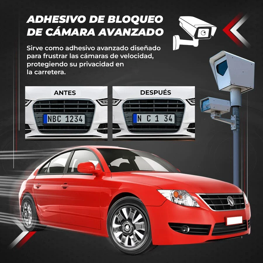ShadowShield™ - Adhesivos invisibles para placas de auto