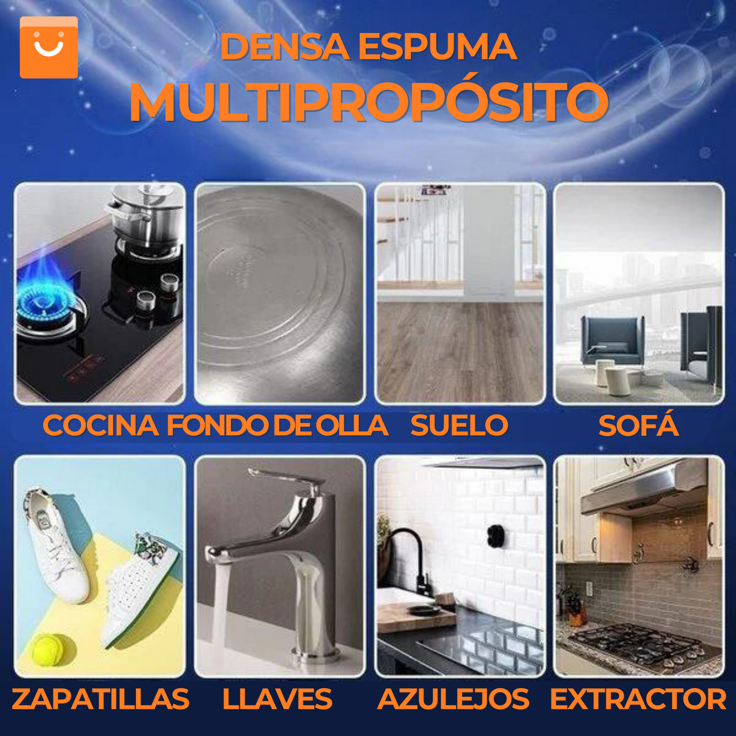 Bubble Cleaner™ - Espuma limpiadora multiuso, acción rápida