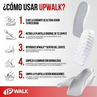UpWalk™ - más altura, mejor postura y comodidad en cada paso