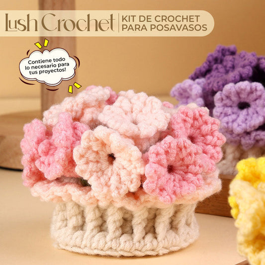 LushCrochet™ - Kit de crochet para posavasos