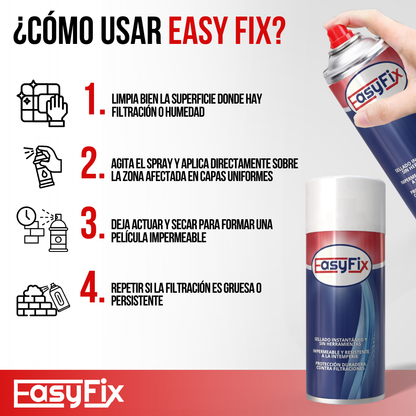 EASYFIX™ - Rocía, sella y olvídate de las filtraciones
