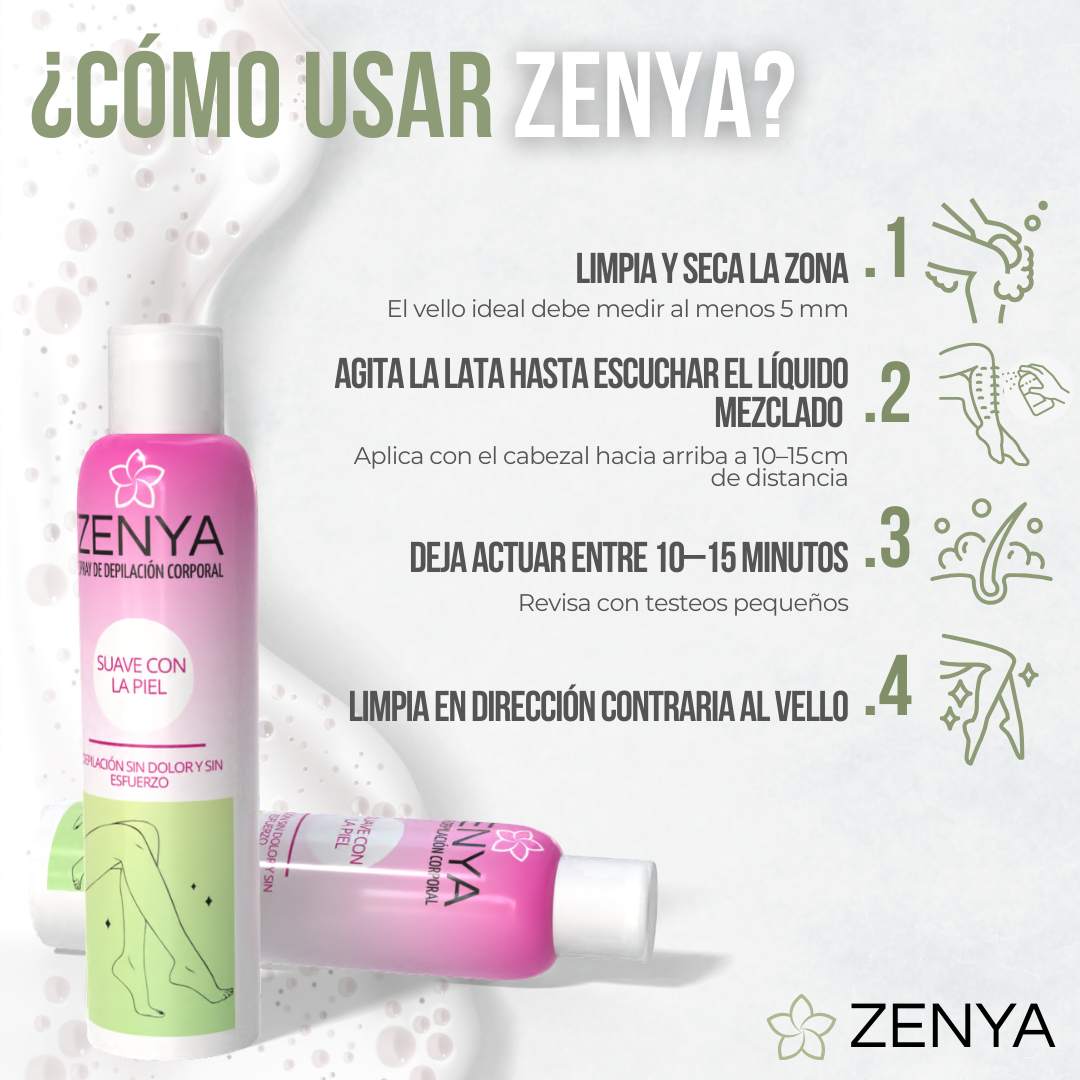 ZENYA™ - Piel suave, depilación fácil y resultados que duran.