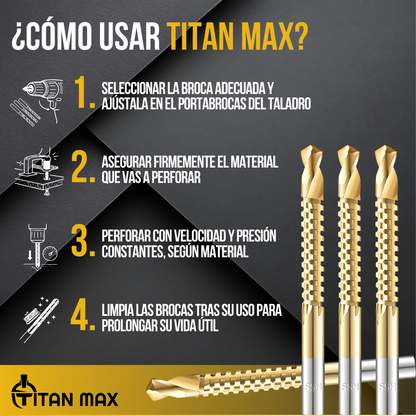 Titan Max™ - precisión y resistencia en cada perforación