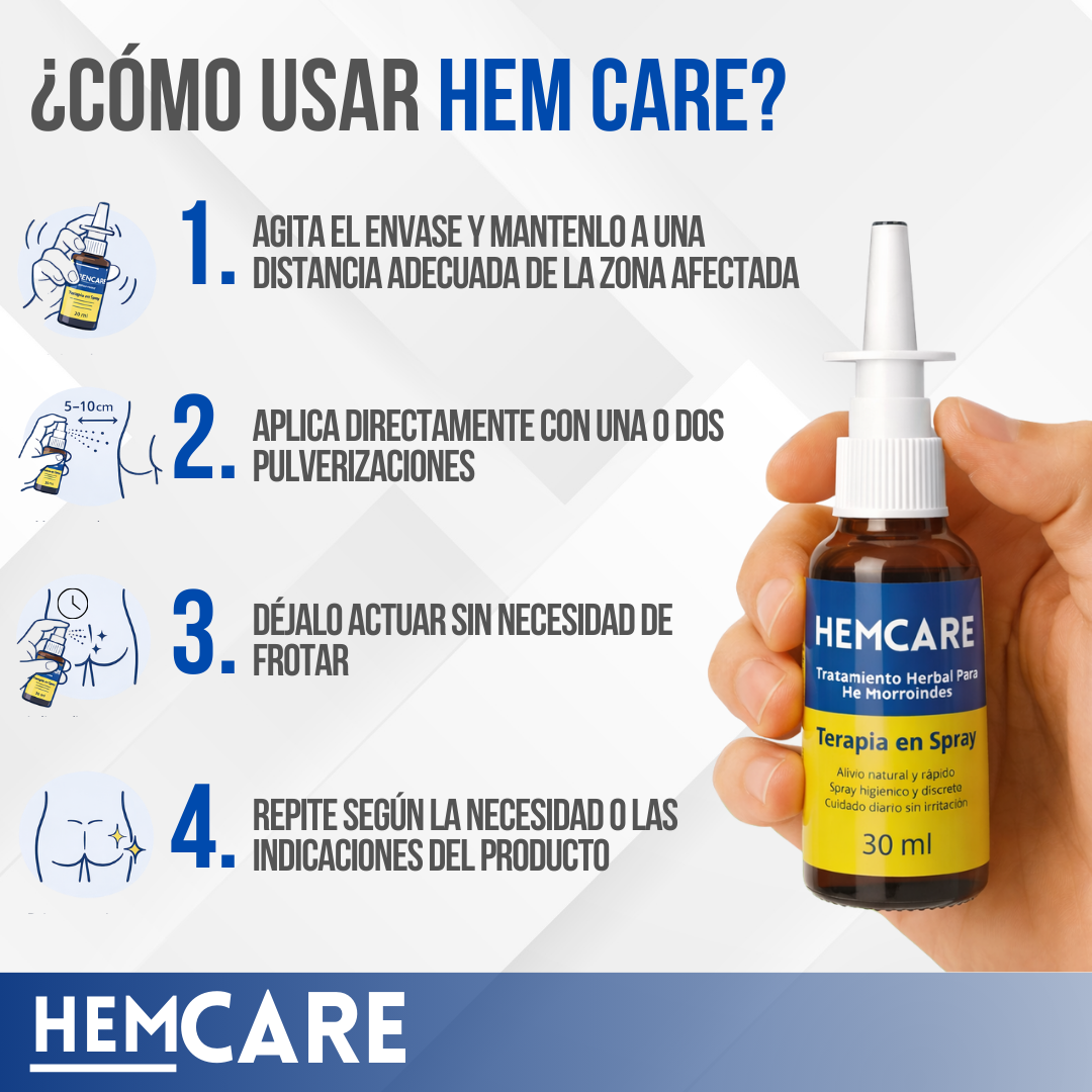 Hem Care™ - alivio natural, justo donde lo necesitas.