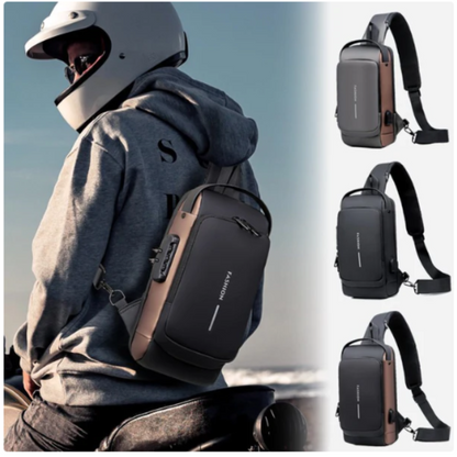 Bolso cruzado antirrobo con carga USB