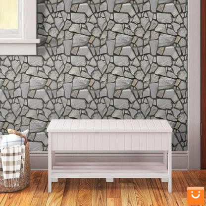 STICKSTONE™ - PEGATINAS DE PARED AUTOADHESIVAS DECORATIVAS - SET DE 10 PCS 30 X 30 CM