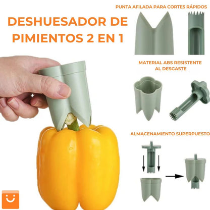 PEPSLICE™ - REMOVEDOR DE SEMILLAS DE PIMIENTOS - ¡OFERTA! 1 + 1 gratis (2 unidades)