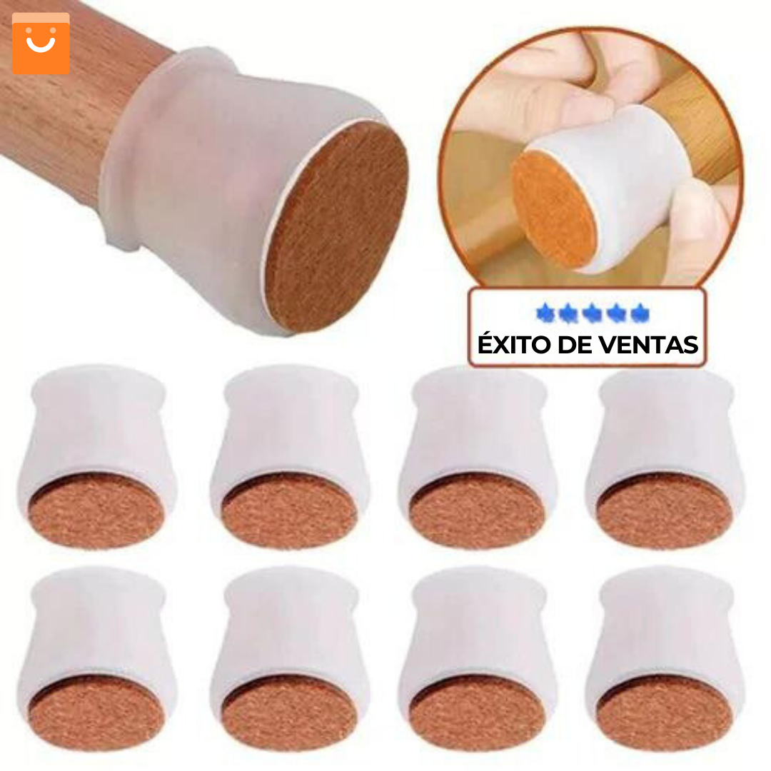 FornitureFoot Shield™ - Kit de 16 piezas de silicona para proteger las patas de tus sillas y mesas