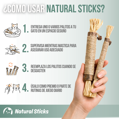 Natural Sticks™ — Juego natural, menos estrés y más felicidad felina