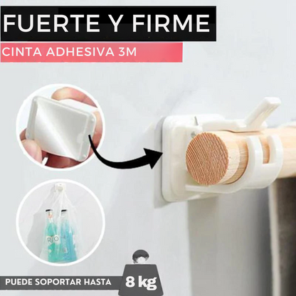 Sup™ - Soportes para cortinas ajustables sin clavos