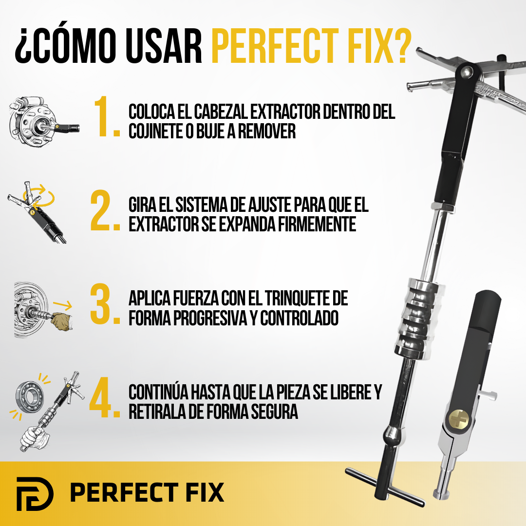 Perfect Fix™ – Llave de Trinquete Profesional para Cojinetes y Bujes