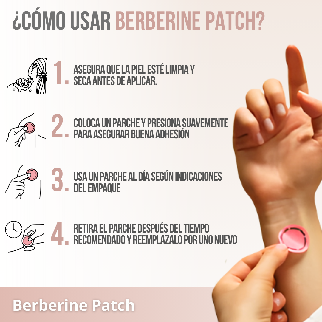 Berberine Patch™ – Control diario, sin pastillas y sin complicaciones.