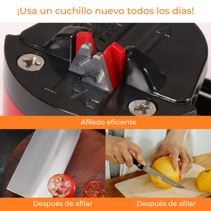 Afilador de cuchillos con ventosa