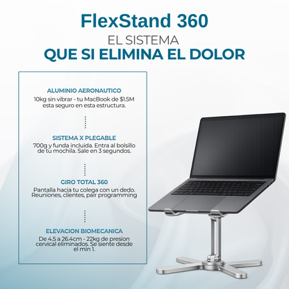 FlexStand 360 ™ — Postura perfecta en tu bolsillo
