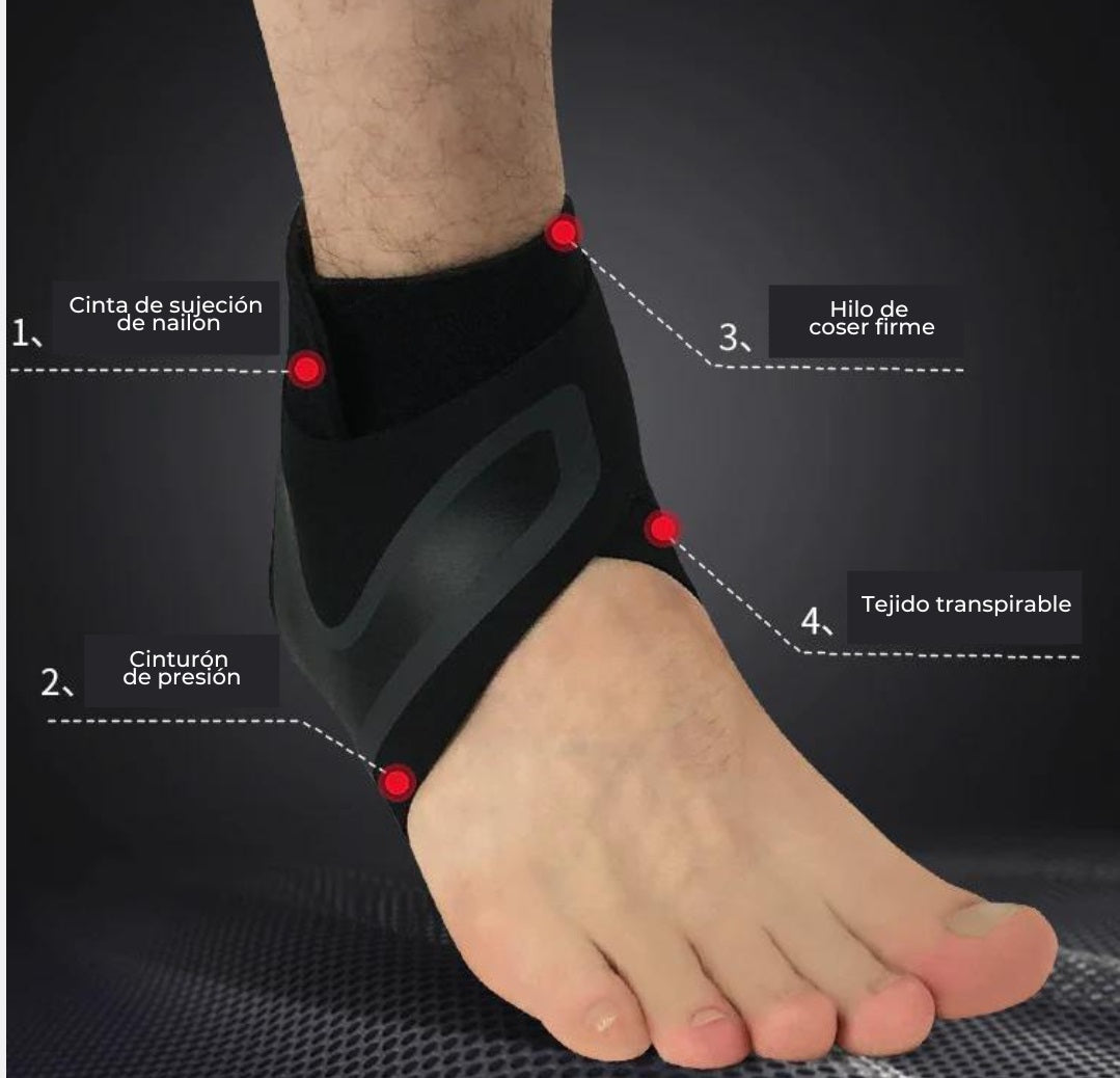 Tobillera elástica transpirable y estabilizadora