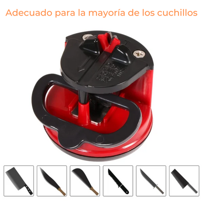 Afilador de cuchillos con ventosa