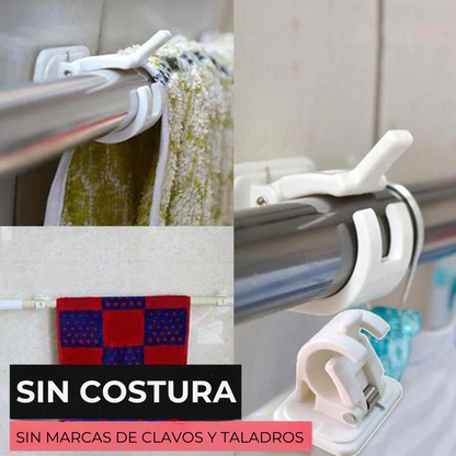 Sup™ - Soportes para cortinas ajustables sin clavos