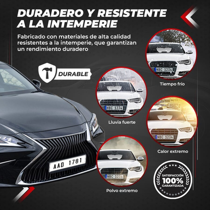 ShadowShield™ - Adhesivos invisibles para placas de auto