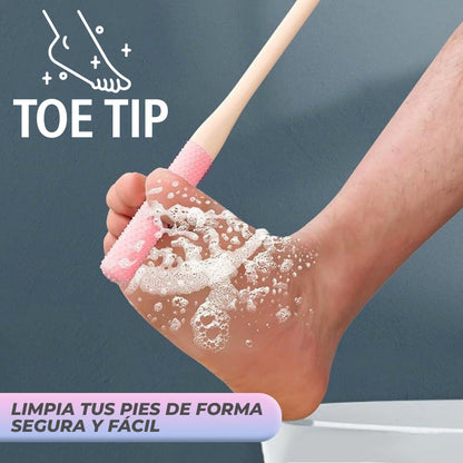 ToeTip™ - Cepillo para facilitar limpieza de pies