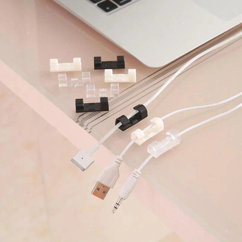 ClipCord™ - CLIP PLÁSTICO AUTOADHESIVO PARA ORGANIZAR CABLES
