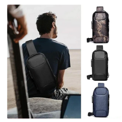 Bolso cruzado antirrobo con carga USB